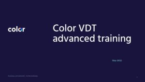Color VDT advanced training