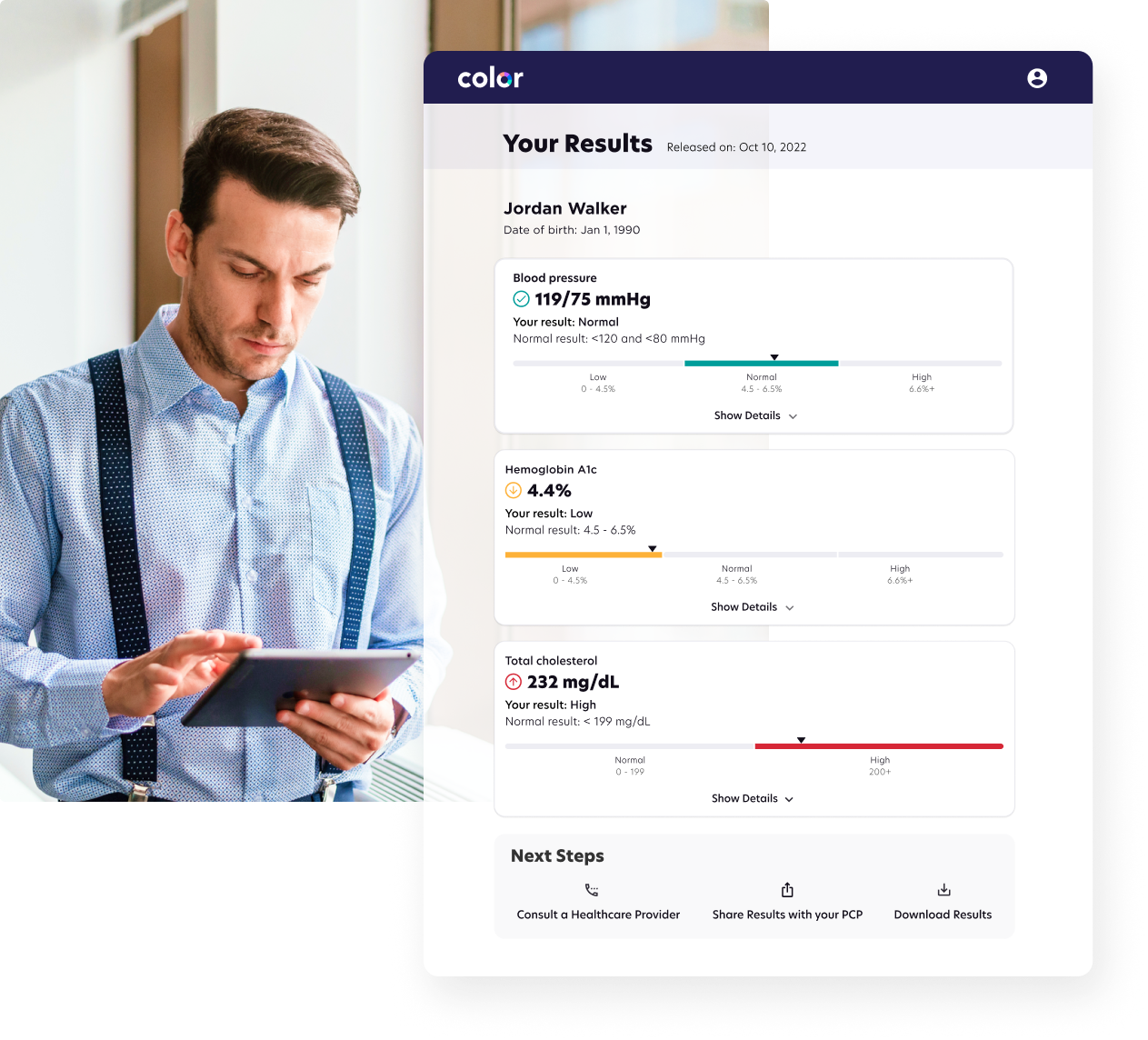 Essential Care How It Works Results Screen